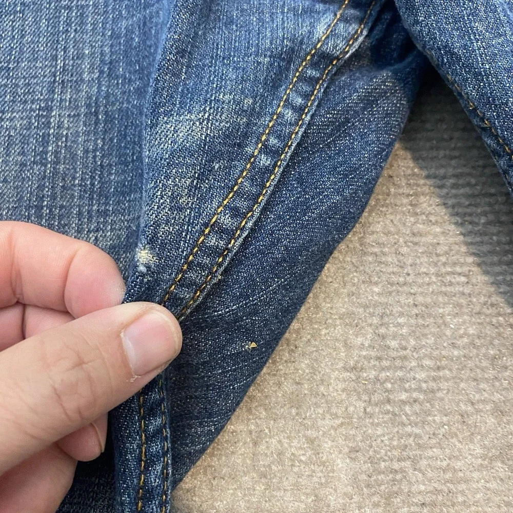 vtg Levis 505 Jeans Mens Fits 40x30 Straight Distressed‎ Denim 90's y2k Faded